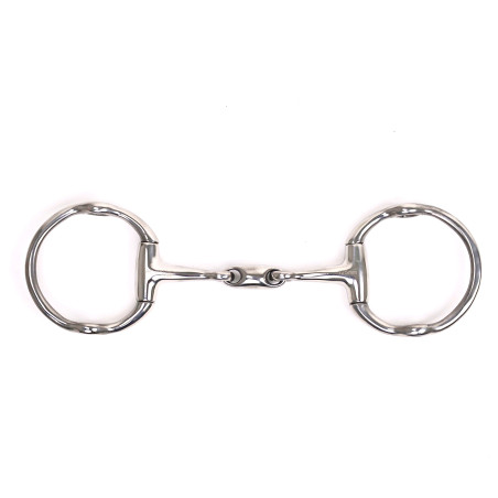 Eggbutt Snaffle Gag Double Jointed Bit 14mm - Harcour