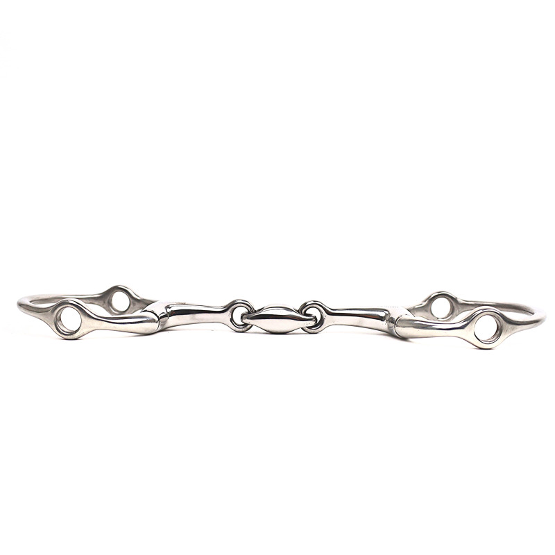 Eggbutt Snaffle Gag Double Jointed Bit 14mm - Harcour