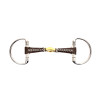 Mors olives double brisure recouvert de cuir