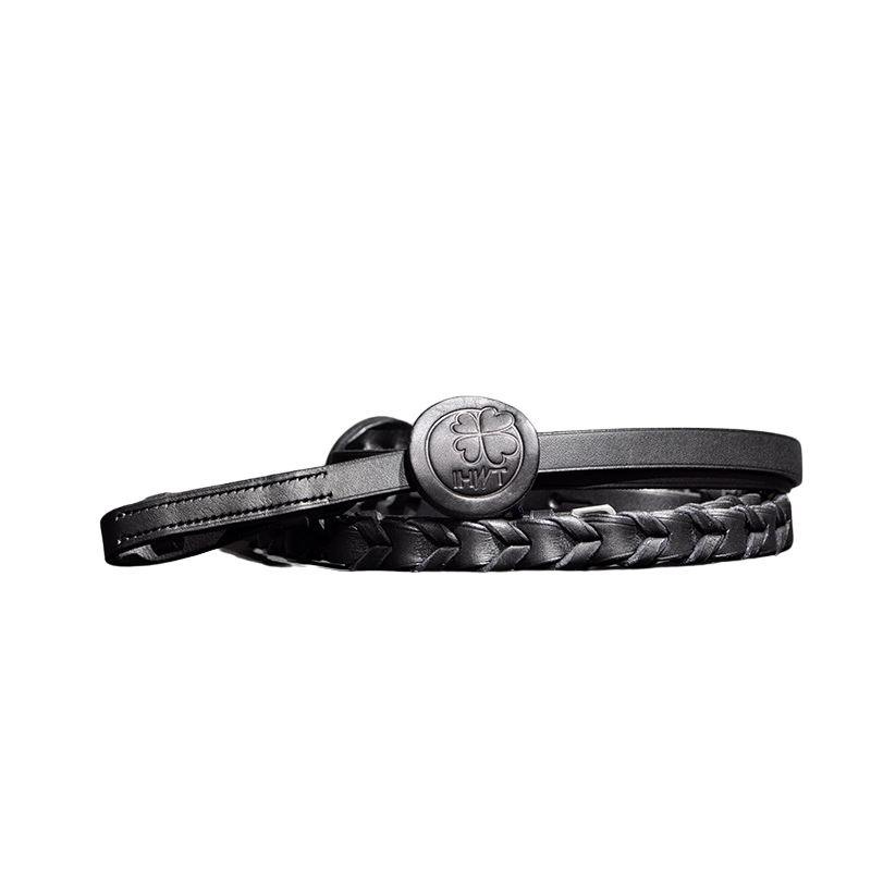 Braided leather reins IHWT