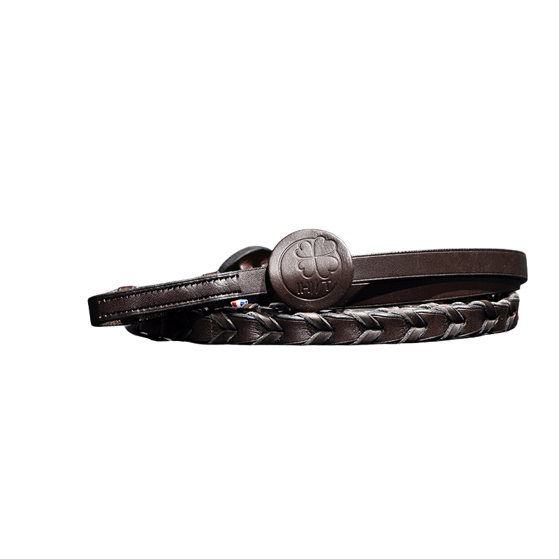 Braided leather reins IHWT