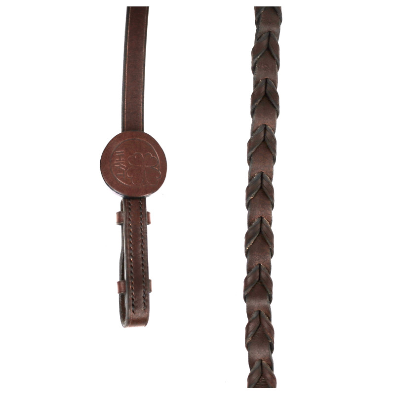 Braided leather reins IHWT