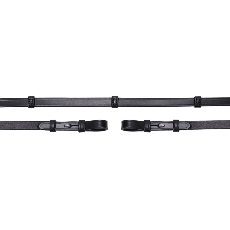 Double Bridle Reins with Stops Leather