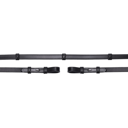 Double Bridle Reins with Stops Leather
