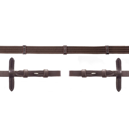 Rênes en tissu avec arrêtoirs