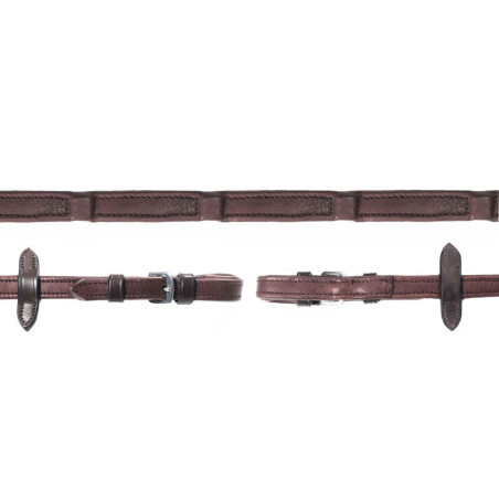 Leather Reins Durasoft with stopper
