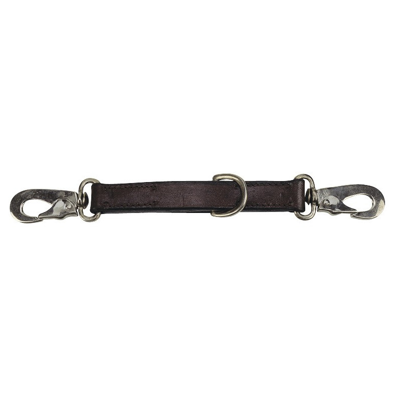 Bite ring for leather lanyard