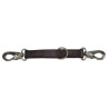 Bite ring for leather lanyard