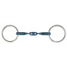 Loose ring snaffle Eco Blue, double jointed METALAB