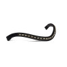 Browband with black and white stones