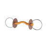 Loose Ring Snaffle Bit With Leather Bar Konnex - Beris