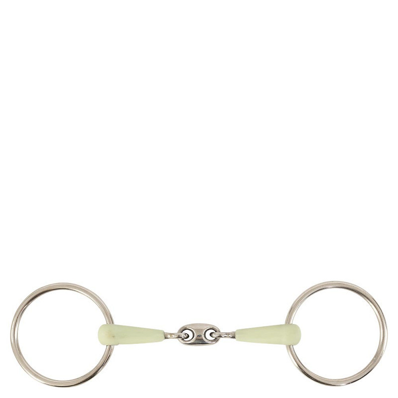 Double Jointed Loose Ring Snaffle Apple Mouth