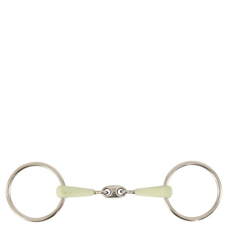 Double Jointed Loose Ring Snaffle Apple Mouth