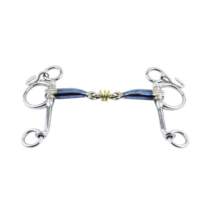Mors pelham grandes branches double brisure à anneaux - Trust