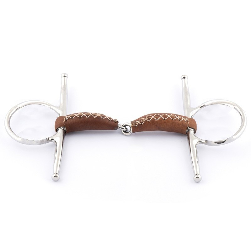 Mors aiguilles simple brisure en cuir