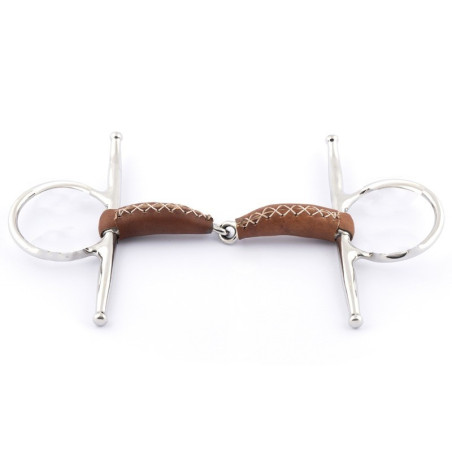 Mors aiguilles simple brisure en cuir