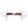 Mors aiguilles simple brisure en cuir