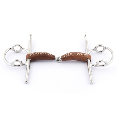 Full cheek gag single jointed with leather