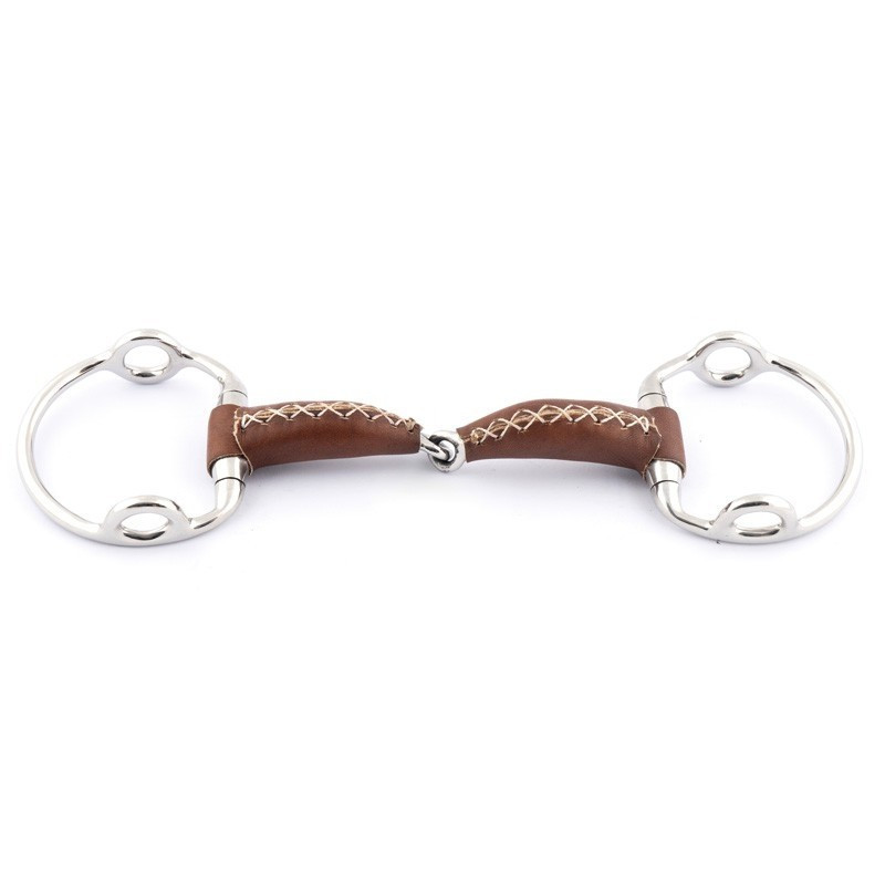 Mors releveur simple brisure en cuir