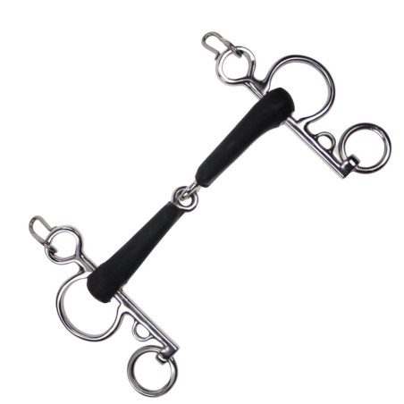 Baby Pelham Rubber Single Jointed