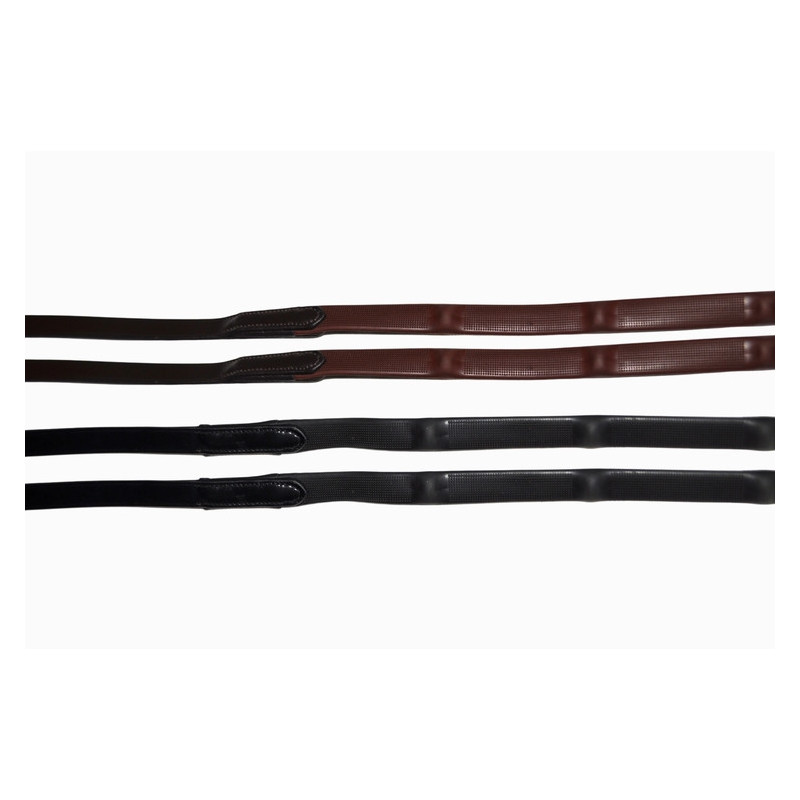 Rubber Reins With Stoppers Small Spikes