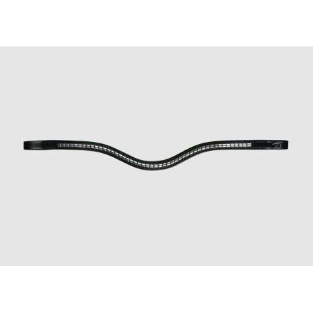 Silver Clincher V-Shaped Browband - New English