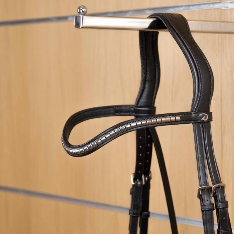 Silver Clincher V-Shaped Browband - New English