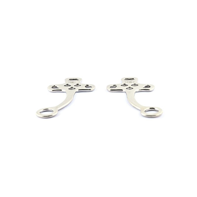 Hackamore nez rectangle cuir branches courtes et plates Jump'in