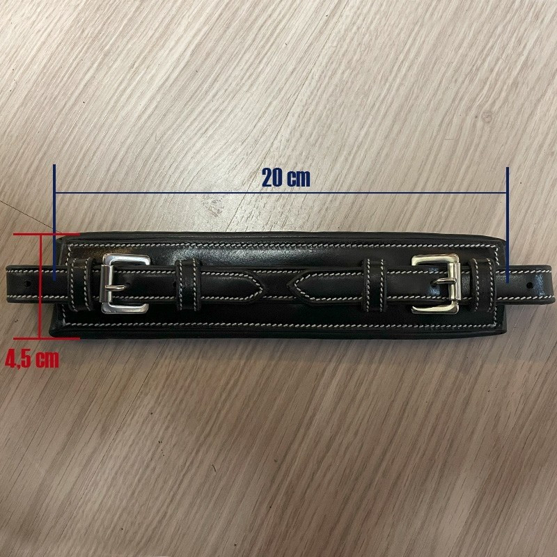 Small Flat shanks with leather Hackamore rectangle noseband