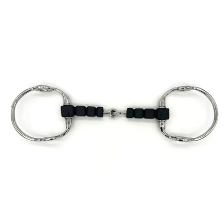 Mors releveur simple brisure caoutchouc carré AJR