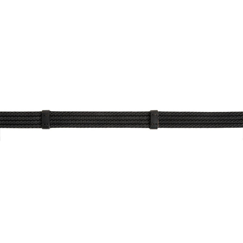 Sure Grip Rubber Rein with leather stops 4" - Correct Connect