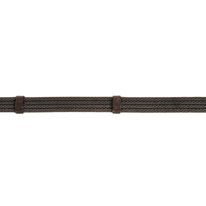 Sure Grip Rubber Rein with leather stops 4" - Correct Connect