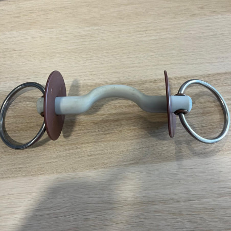 Loose ring bit with tongue port snaffle Beris used MM