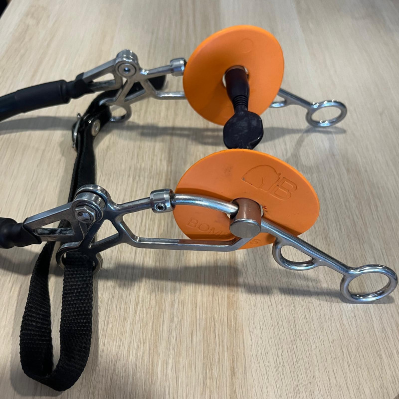 Mors tandem droit avec passage de langue Hybrid d'occasion