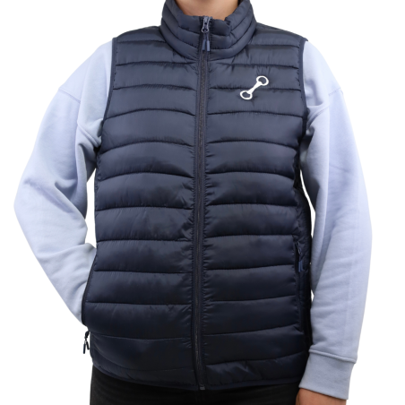 Mors and More Sleeveless Puffer Vest – Navy Blue