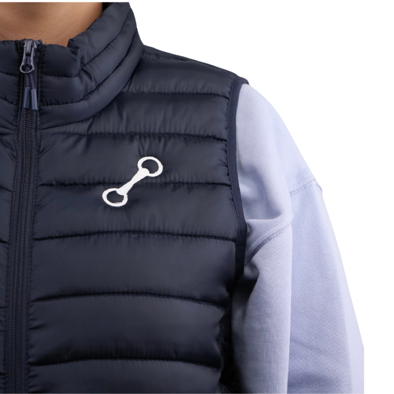 Mors and More Sleeveless Puffer Vest – Navy Blue