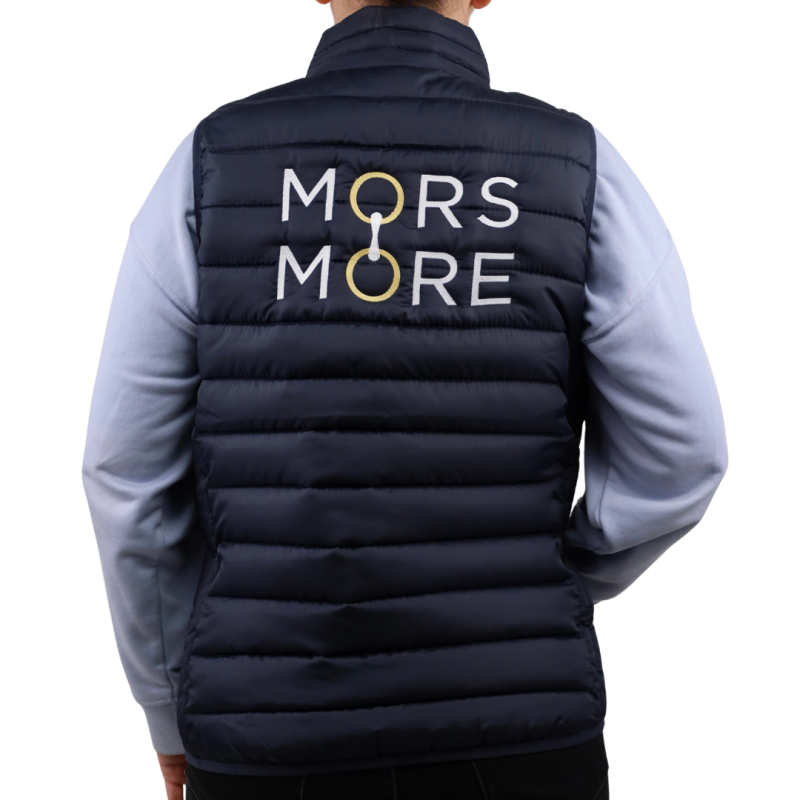 Mors and More Sleeveless Puffer Vest – Navy Blue