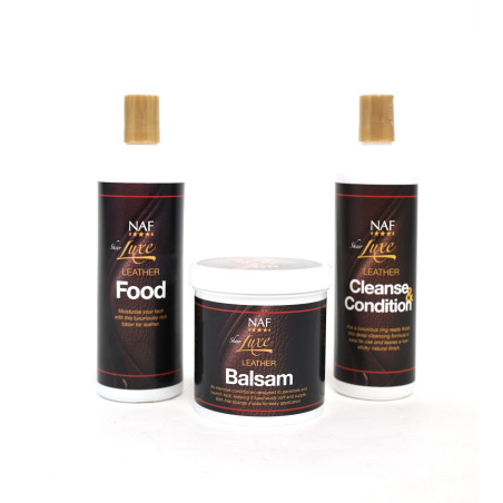 NAF Leather Care Box Cleanser, Balm & Cream