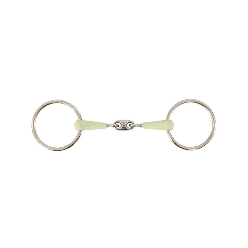 Double Jointed Loose Ring Snaffle Apple Mouth