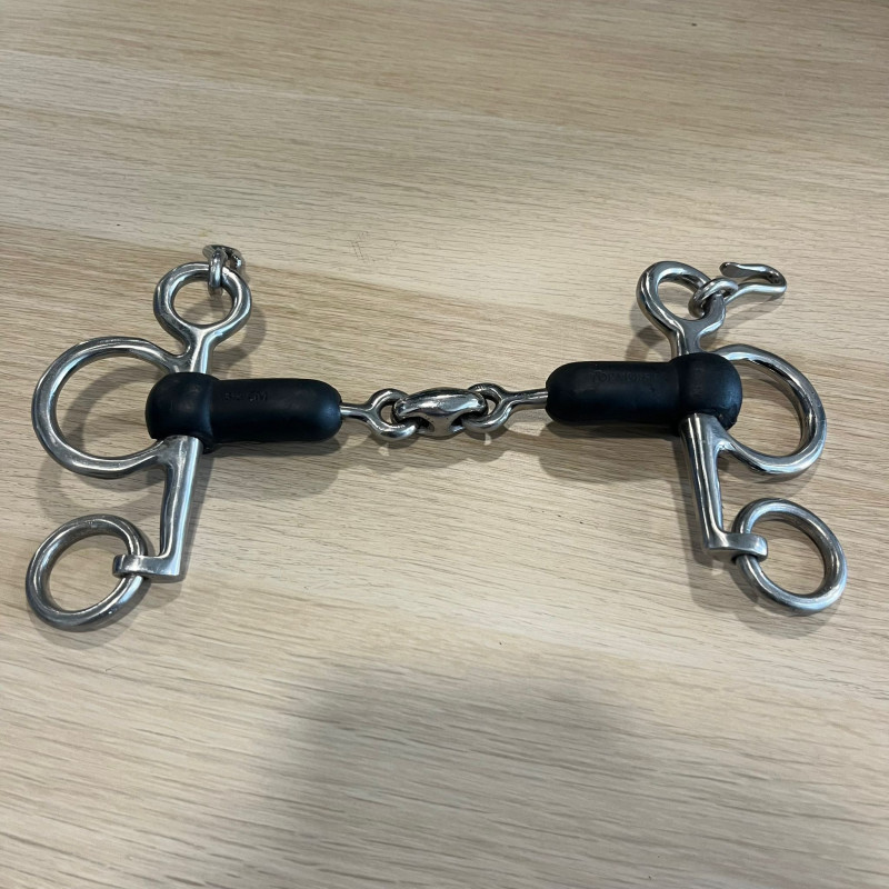 Pelham double jointed with rubber used mm