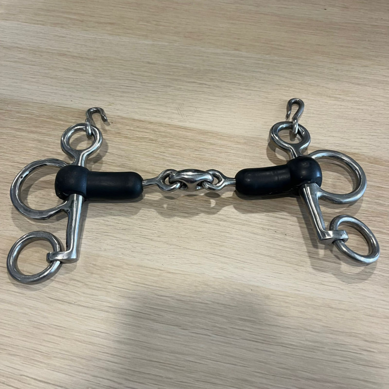 Pelham double jointed with rubber used mm