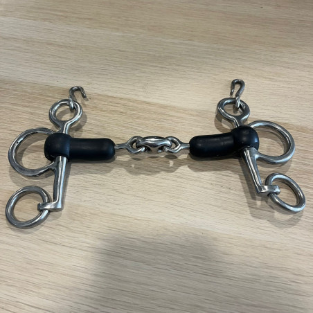 Mors Pelham double brisure caoutchouc d'occasion MM