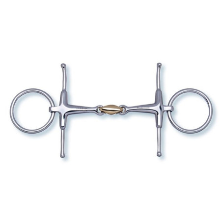 Double jointed Fulmer snaffle bit