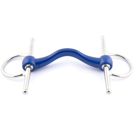 Jump'in Full cheek resin bit with tongue port Softmouth - Mors and more