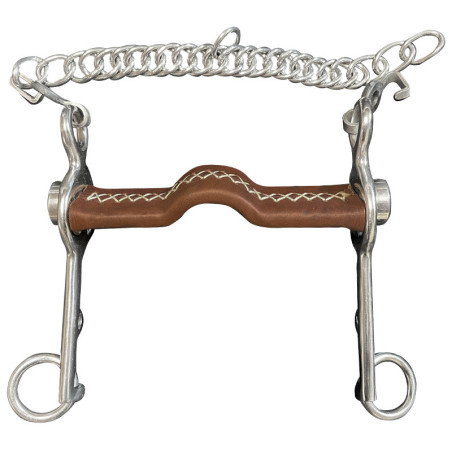 Leather Flat mouthpiece pelham