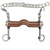 Leather Flat mouthpiece pelham with small shanks Jump'in