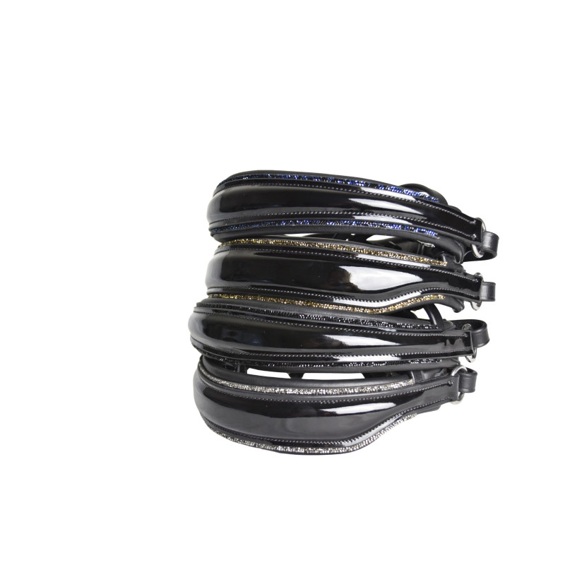 Muserolle S3 dressage vernis et glitter Bridle2fit | Mors & More