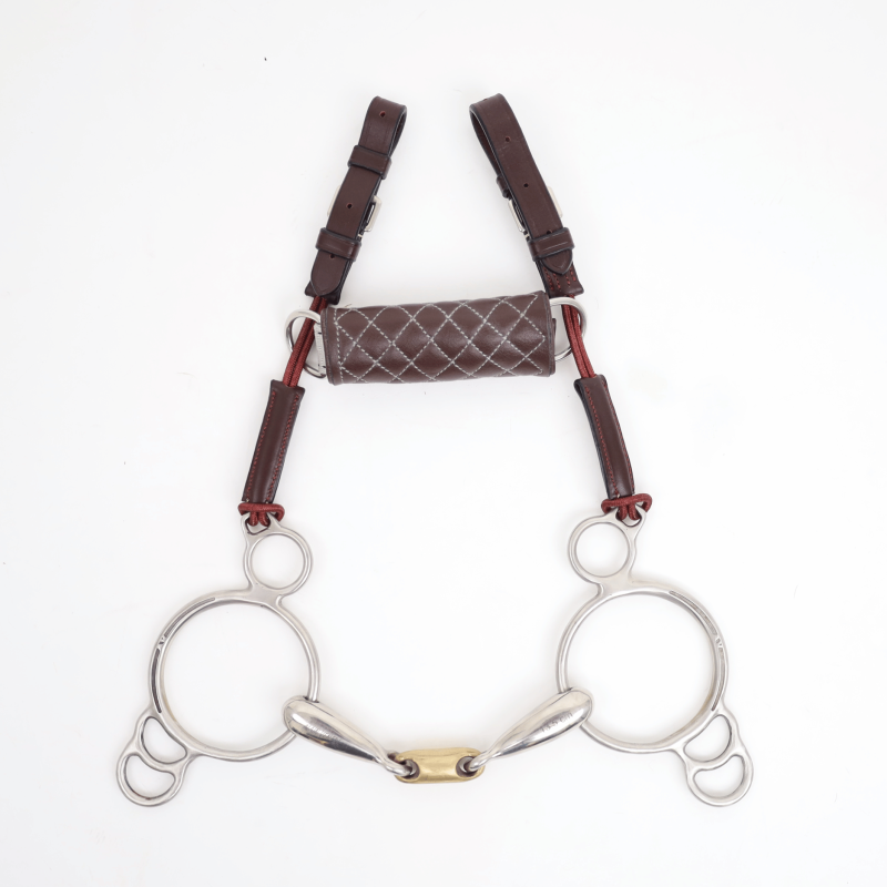 G2 double jointed bit leather strap mm