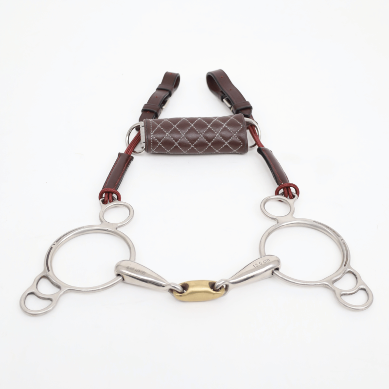 G2 double jointed bit leather strap mm