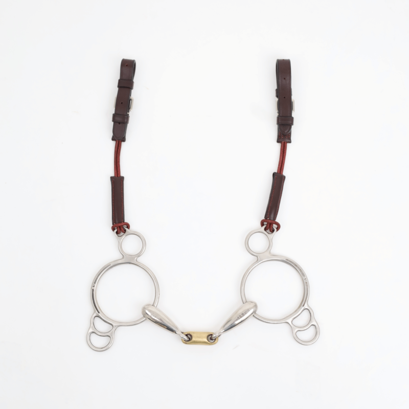 G2 double jointed bit leather strap mm